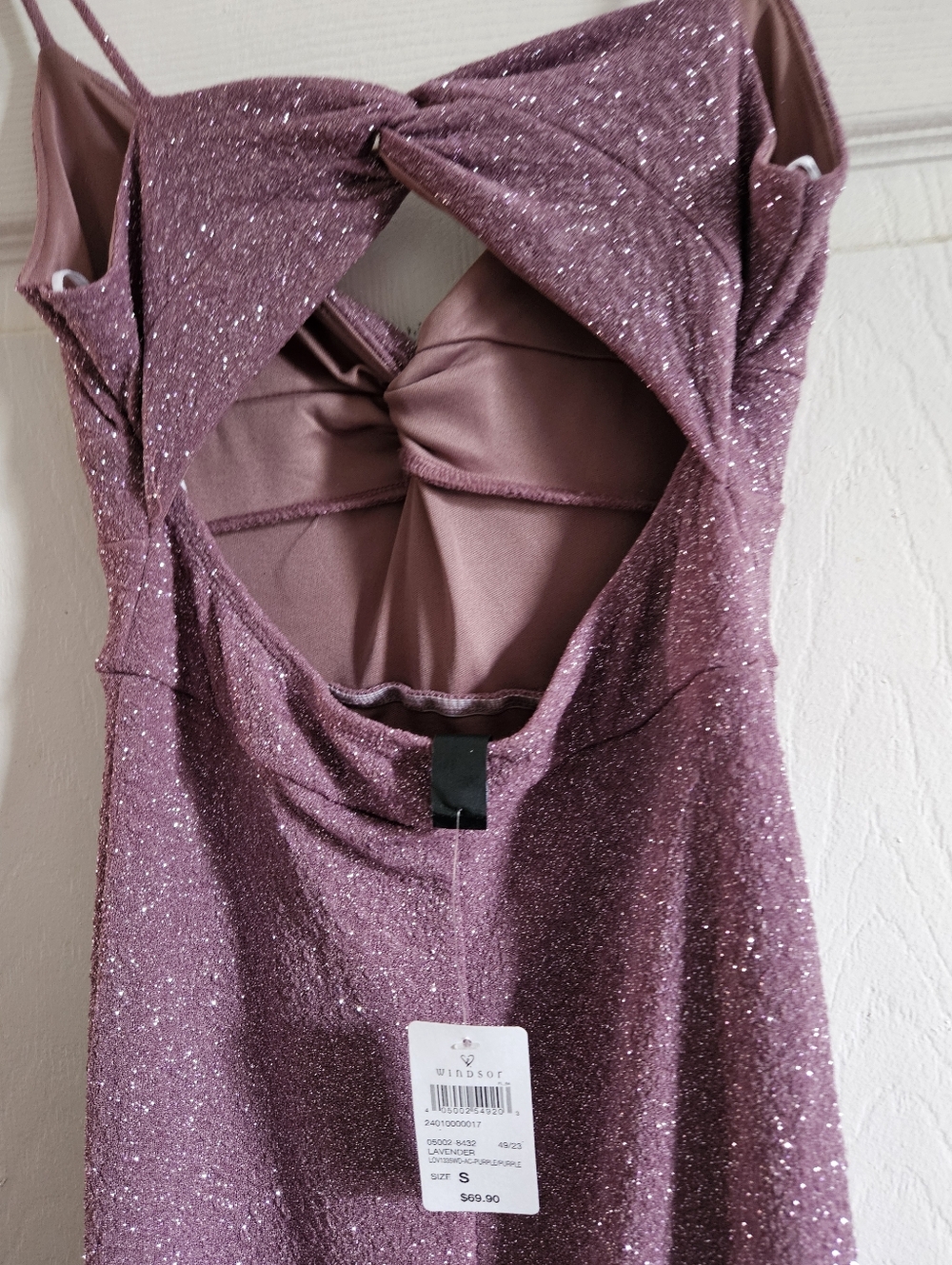 Windsor Sparkle Mauve Sequin Maxi Dress - Picture 6 of 6